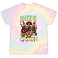 Junenth Black Queen Afro African American Tie-Dye T-shirts Rainbow Tie-Dye