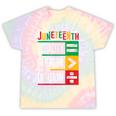 Junenth Equality Is Greater Than Division Afro Women Tie-Dye T-shirts Rainbow Tie-Dye