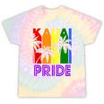 Kauai Pride Gay Pride Lgbtq Rainbow Palm Trees Tie-Dye T-shirts Rainbow Tie-Dye
