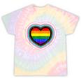 Love Is Love Gay Pride Progress Pride Rainbow Heart Lgbtq Tie-Dye T-shirts Rainbow Tie-Dye