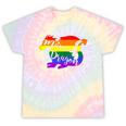 Mama Dragon Rainbow Colored Dragon Graphic Tie-Dye T-shirts Rainbow Tie-Dye