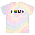 Ohio Rainbow Pride Home State Map Tie-Dye T-shirts Rainbow Tie-Dye