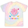 Pansexual Subtle Pan Pride Lgbtq Subtle Moon Phase Crystals Tie-Dye T-shirts Rainbow Tie-Dye