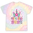 Pre-K Grad Preschool Graduation 2024 Unicorn Toddler Girl Tie-Dye T-shirts Rainbow Tie-Dye