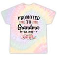 Promoted To Grandma 2025 Pregnancy Announcement Tie-Dye T-shirts Rainbow Tie-Dye