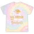 Proud Lil Sister Of A 2024 Graduate Class Of 24 Senior Grad Tie-Dye T-shirts Rainbow Tie-Dye