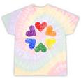 Rainbow Circle Of Hearts Love Gay Pride Lgbt Tie-Dye T-shirts Rainbow Tie-Dye