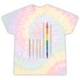 Rainbow Gay Pride American Flag Lgbt Gay Transgender Pride Tie-Dye T-shirts Rainbow Tie-Dye