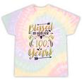 Religious Blessed By God For 100 Years Happy 100Th Birthday Tie-Dye T-shirts Rainbow Tie-Dye