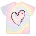 Taylor First Name I Love Taylor Girl With Heart Tie-Dye T-shirts Rainbow Tie-Dye