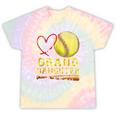 That's My Granddaughter Out There Softball Grandma Grandpa Tie-Dye T-shirts Rainbow Tie-Dye
