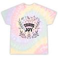 Transgender Pride Joy Floral Trans Pride Month Tie-Dye T-shirts Rainbow Tie-Dye