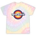 Vintage Spartans High School Spirit Go Spartans Pride Tie-Dye T-shirts Rainbow Tie-Dye