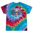 I Choose The Felon 2024 Republican Patriot Women Tie-Dye T-shirts Festival Tie-Dye