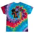 Class Of 2023 Graduation Dabbing African American Girl Tie-Dye T-shirts Festival Tie-Dye