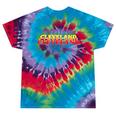 Cleveland City Gay Pride Rainbow Word Tie-Dye T-shirts Festival Tie-Dye