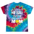 My Favorite Softball Player Calls Me Mom Coaches Tie-Dye T-shirts Festival Tie-Dye
