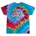 Hometown Rainbow Pride Heart Someone In Cleveland Loves Me Tie-Dye T-shirts Festival Tie-Dye