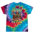 Junenth Black Queen Afro African American Tie-Dye T-shirts Festival Tie-Dye