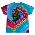 Skeleton On Skateboard Rainbow Skater Graffiti Skateboarding Tie-Dye T-shirts Festival Tie-Dye