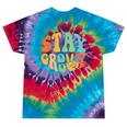 Stay Groovy Hippie Peace Sign Retro 60S 70S Women Tie-Dye T-shirts Festival Tie-Dye