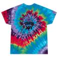 Transgender Pride Joy Floral Trans Pride Month Tie-Dye T-shirts Festival Tie-Dye