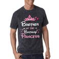 Brother Of The Birthday Princess Toddler Kid Girl Family Mineral Wash Tshirts Mineral Black