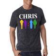 Chris 2024 Chris First Name Personalized For Women Mineral Wash Tshirts Mineral Black