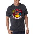 Firequacker 4Th Of July Rubber Duck Usa Flag Mineral Wash Tshirts Mineral Black