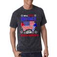 4Th Of July Will Trade Brother For Firecrackers Girls Mineral Wash Tshirts Mineral Black