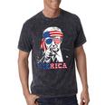 'Merica Trump 4Th Of July Us American Flag Women Mineral Wash Tshirts Mineral Black