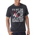 Not 4Th July Until My Wiener Come Out Hotdog Women Mineral Wash Tshirts Mineral Black