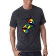 Gay Rainbow Lips Kissing Lgbt Flag Pride Month Women Mineral Wash Tshirts Mineral Black