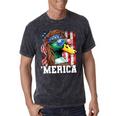 Merica Usa American Flag Patriotic 4Th Of July Duck Hunting Mineral Wash Tshirts Mineral Black
