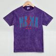 American Mama And Mini 4Th Of July Mama Lignting Bolt Mineral Wash Tshirts Mineral Purple