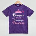 Brother Of The Birthday Princess Toddler Kid Girl Family Mineral Wash Tshirts Mineral Purple