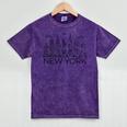 New York City Skyline Statue Of Liberty New York Nyc Women Mineral Wash Tshirts Mineral Purple