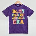 In My Peace Out 4Th Grade Era Groovy Last Day Of 4Th Grade Mineral Wash Tshirts Mineral Purple