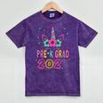 Pre-K Grad Preschool Graduation 2024 Unicorn Toddler Girl Mineral Wash Tshirts Mineral Purple