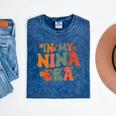 In My Nina Era Mother's Day Mineral Wash Tshirts Mineral Navy