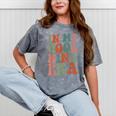 Groovy In My Cool Nina Era Grandma Retro Mineral Wash Tshirts Mineral Gray