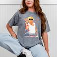 Merica Trump Outfits GlassesFirework 4Th Of July Don Drunk Mineral Wash Tshirts Mineral Gray