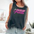 Beauty Pageant Princess Glitz Daughter Mom Pink Crown Comfort Colors Tank Top Pepper