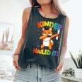 Dabbing Kindergarten Fox Graduation Class Of 2020 Boys Girls Comfort Colors Tank Top Pepper