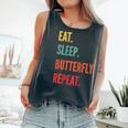 Butterfly Watching Eat Sleep Butterfly Watching Comfort Colors Tank Top Pepper