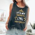 It's My Mom 76Th Birthday Idea For 76 Years Of Woman Comfort Colors Tank Top Pepper