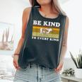 Be Kind To Every Kind Animal Vegan Vegetarian Retro Vintage Comfort Colors Tank Top Pepper