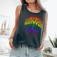 Lgbt Pride Month Tree Life Rainbow Gay Lesbian Comfort Colors Tank Top Pepper