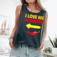 I Love His Jalapeno Matching Couple Cinco De Mayo Womens Comfort Colors Tank Top Pepper