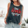 One Loved Grandma Hearts Valentine's Day Comfort Colors Tank Top Pepper